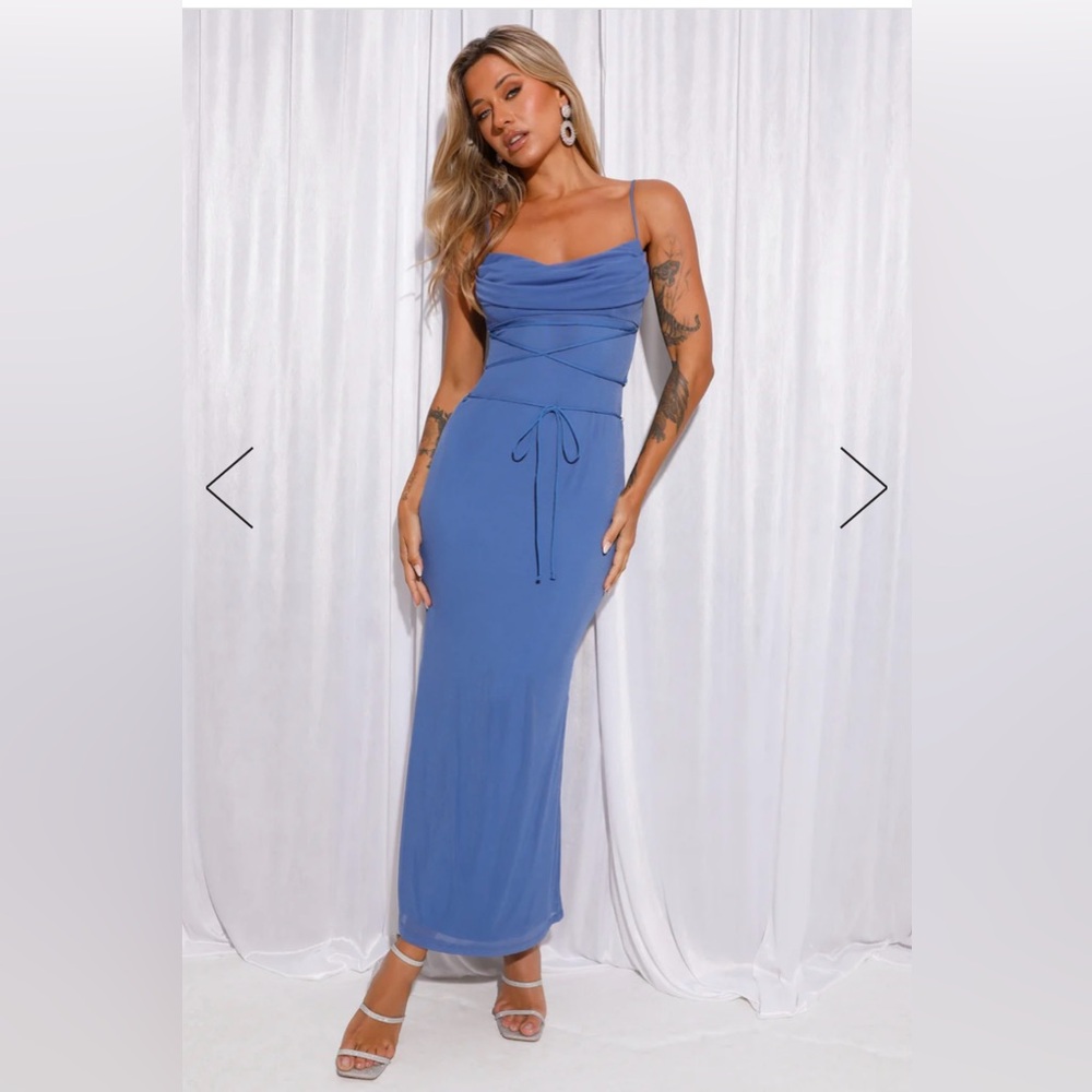 Hello Molly Blue Maxi Formal Dress Women’s